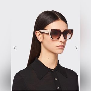 Prada PR15WS Tortoise Caramel/Powder Brown